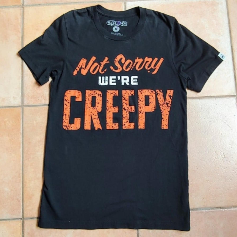 Creepy Co. "Not sorry we're creepy" tee